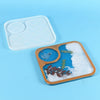 DIY Crystal Glue Afternoon Tea Tray Decoration Silicone Mold, 60-707, 60-708