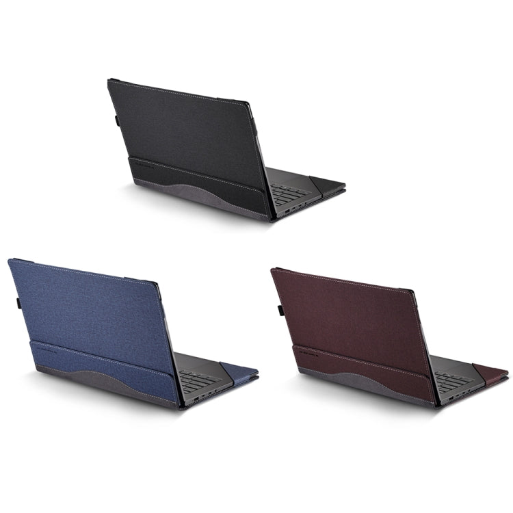 13.3 Inch Leather Laptop Anti-Fall Protective Case With Stand, For Samsung Galaxy Book Flex 2020, For Samsung Galaxy Book Pro 360, For Samsung Galaxy Book Pro, For Samsung Galaxy Book 2 360, For Samsung Galaxy Book 2 Pro, For Samsung Galaxy Book 2 Pro ...