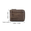 BUFF CAPTAIN 025 Leather Short Horizontal First-Layer Cowhide Wallet Multi-Function Card Tap Wallet