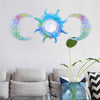 Sunglasses Moon Wall Pendant Mold Sun And Moon Mirror Wall Decoration Silicone Mold Set, Sun And Moon Mold Set