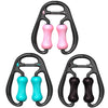 MIKE Loop Leg Roller Massager Muscle Spiral Line Relaxation Yoga Foam Roller, 2-wheel RingGirl Pink, 2-wheel Ring Lake Blue, 2-wheel Ring Elegant Black
