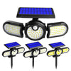 TG-TY080 3-Heads Rotatable Solar Wall Light Outdoor Waterproof Human Body Induction Garden Lawn Lamp, 120 LED, 112 LED, 140 COB