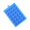 24 Grids Silicone Ice Cube Tray Molds Square Shape Ice Cube Maker Fruit Popsicle Ice Cream Mold, 24-Grid(Dark blue), 24-Grid(Grass green), 24-Grid(Rose red)