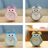 3 Inch Children Cartoon Owl Luminous Silent Bedside Snooze Small Alarm Clock, Pink, Gray, Light Blue, Ink Green