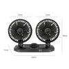 F558 With USB Mobile Phone Charging Car Fan 12/24V Car Truck Double Shaking Head Fan, Double Head 12V, Double Head 24V