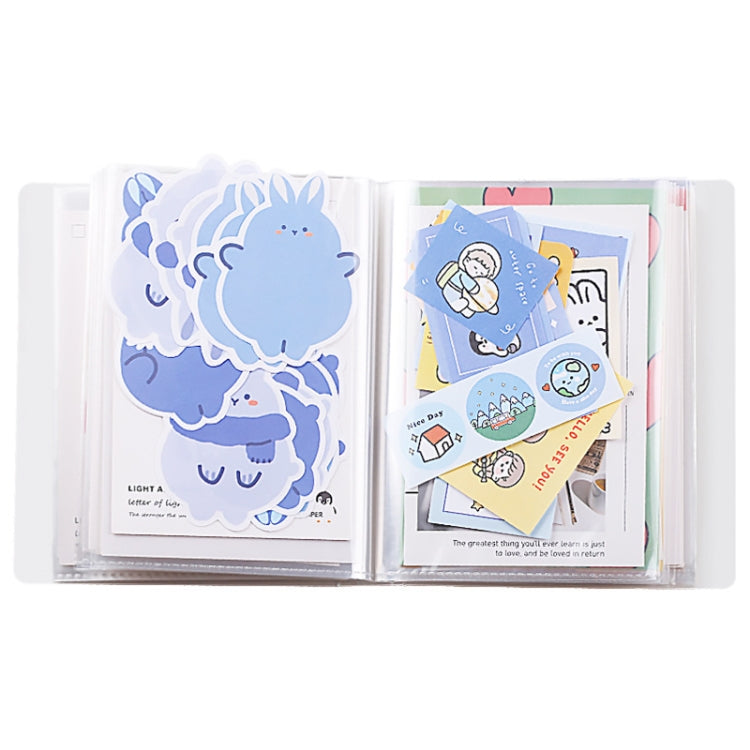 Large-Capacity A6 Pocket Atorage Photo Album Stickers Card Bills Invoice Notes Favorites Illustrations, A6 Pocket Album