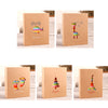 Large 6 Inch 100 Sheets Interstitial Family Plastic Album Book, Small Feet, Giraffe, Christmas Tree, Small Whale, Tower