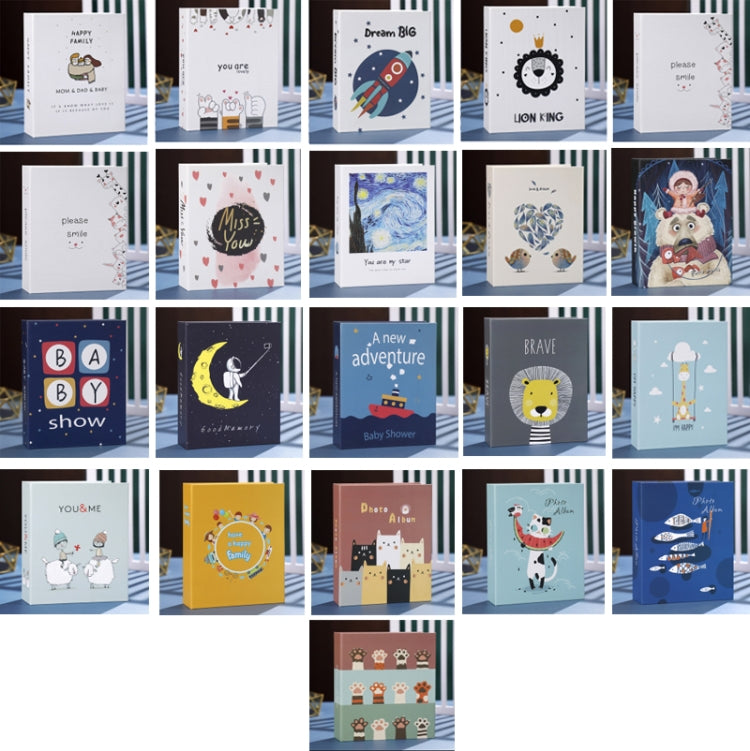 Family Large-Capacity Interstitial Album Book Photo Studio Photo Storage Book, Laminated 6 inch 100 Sheets, Laminated 6 inch 200 Sheets