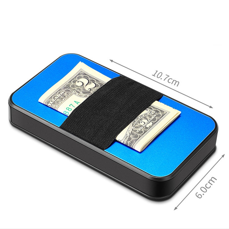 New-Bring Metal Card Holder RFID Anti-Theft Magnetic Automatic Shift Business Card Sase Waterproof Wallet, Red, Blue, Black, Carbon Fiber