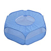 Folded Small Pet Fence Outdoor Workout Game Crawling Small Animal Tent, Specification? With Cover and Side Cloth (Blue)