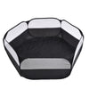 Folded Small Pet Fence Outdoor Workout Game Crawling Small Animal Tent, Specification? With Side Cloth (Black)