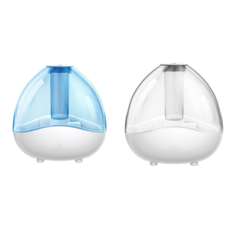 K11 1500ml Transparent Humidifier Household Mute Small Air Purifier Large-Capacity Ultrasonic Humidifier, CN Plug, White, Blue