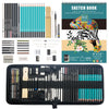 50 in 1 Sketch Pencil Tool Set High-Gloss Metal Pen Carbon Pen Painting Art Set, 50 in 1 Sketch Pencil Tool