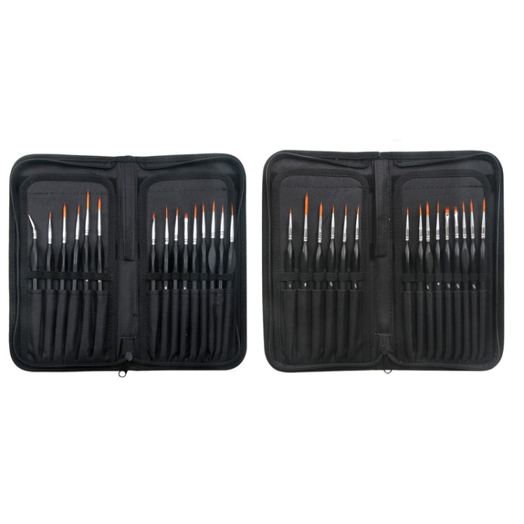 15 PCS/Set Hook Line Pen Brush Set Nylon Watercolor Oil  Tip/Elbow Pen, Type A, Type B