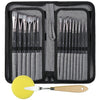 17 in 1 Acrylic Paint Brush Multi-Purpose Nylon Wool Watercolor Paint Brush Art Painting Material Qith Canvas Painting Bag, 17 in 1
