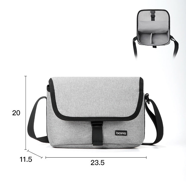 Baona BN-H013 Camera Shoulder Bag SLR Lens Storage Handbag, BN-H013 (Gray), BN-H013 (Black)