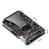 New Bring  Metal Card Holder Men Ultra-Thin Anti-Theft Compact Wallet Card Holder, Anti-Theft Card Holder