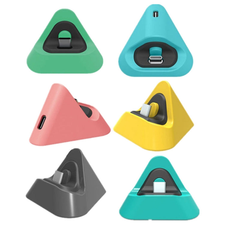 2 PCS DOBE TNS-19062 Host Charging Bottom Portable Triangle Game Console Charger For Switch / Lite