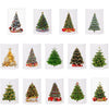 Rectangular Christmas Tree Peach Skin Tapestry Mural Christmas Decoration Tapestry, 100x150cm