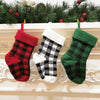 Knitted Christmas Stocking Decoration Pendant Child Acrylic Candy Gift Bag, Red, Green, White