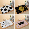 Bathroom Door Absorbent Floor Mat Bedroom Coral Velvet Non-Slip Mat, 60x40cm
