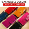 TP-192  First Layer Of Cowhide Long Type Oil Wax Leather Ladies Clutch Retro Wallet RFID Anti-Theft Ladies Wallet, Brown, Wine Red, Rose Red, Royal Blue, Black, Purple