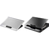 ICE COOREL Laptop Aluminum Alloy Radiator Fan Silent Notebook Cooling Bracket, Space Silver, Tungsten Gold Black, Six-Fan Space Silver, Six-Fan Tungsten Gold Black