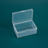 20 PCS Rectangular Transparent Storage Box Plastic Universal Packaging Box With Cover Parts Accessories Storage Box