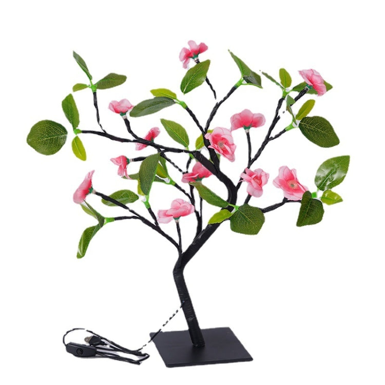 10LM 24 LED Peach Blossom Tree Lamp Interior Decoration Night Light