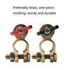 1 Pair T018 Automobile General Brass Battery Clamp Battery Connector Cable Connector, T018