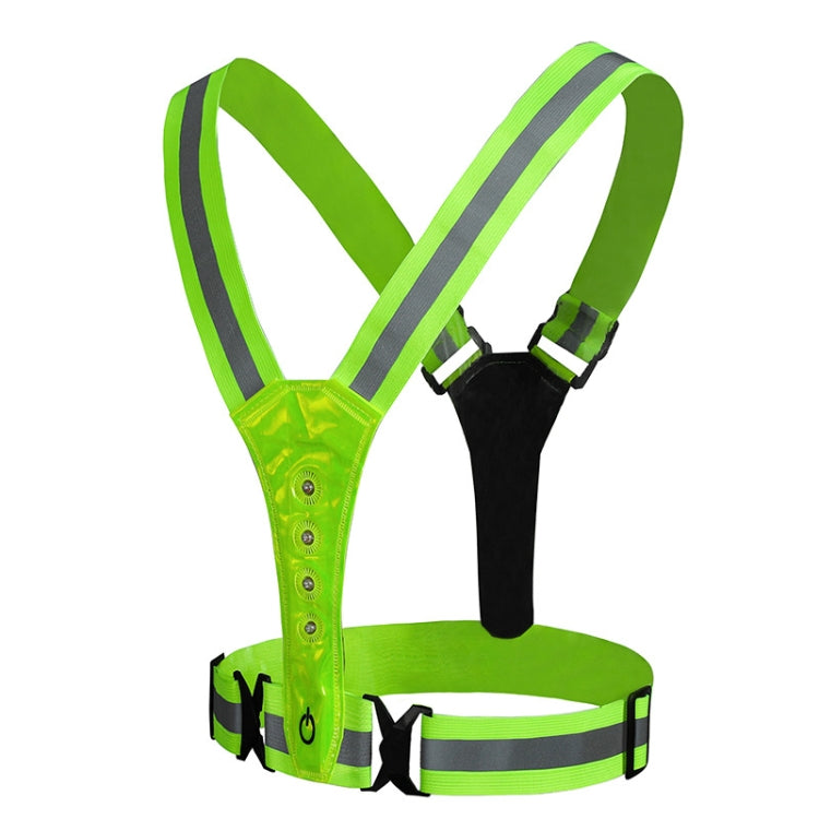 LED Reflective Vest High Stretch Outdoor Reflective Vest Traffic