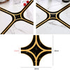 Gap Beautification Moisture-Proof Wear-Resistant Floor Stickers, Black Gold, Black