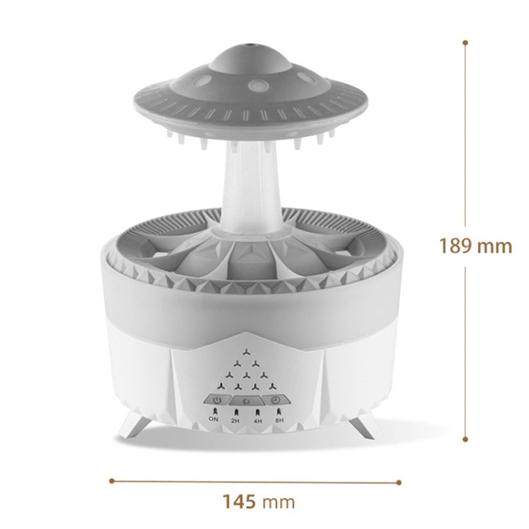 UFO Water Drop Aromatherapy Humidifier Home Desktop Silent Remote Control Diffuser, UK Plug, US Plug, AU Plug, EU Plug