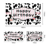 Cartoon Cow Theme Birthday Party Decoration Background Cloth Photography Banner, 180x110cm, 180x90cm, 150x90cm