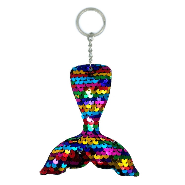 10 PCS Reflective Mermaid Keychain Sequins Mermaid Tail Accessories