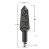 1 Pair VS6-6 Motorcycle LED Steering Tail Lamp 12V Flow Water Light Turn Lamp, VS6-6