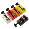 Eight-Hole Mini Flat Bench Vise Bodhi Beads Walnut Fixture, Black, Orange, Yellow, Red, White