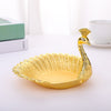 Metal Peacock Fruit Tray Home Living Room Candy And Snack Storage Tray, Peacock Fruit Tray