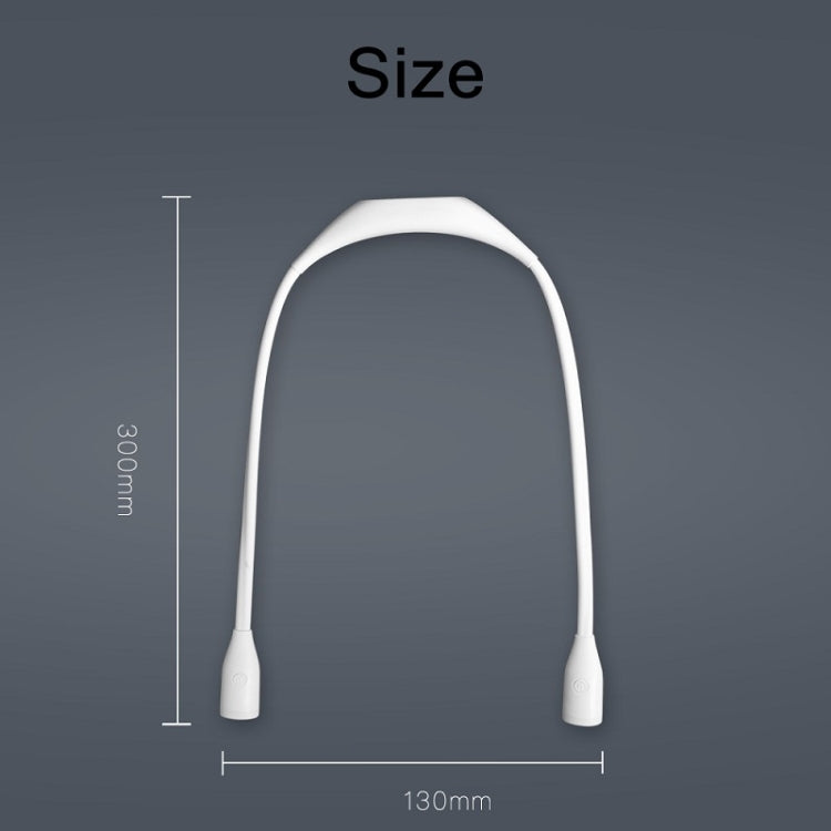 Student Eye Protection Reading LED Neck Hanging Light USB Rechargeable Outdoor Night Running Portable Light，Specification：, Stepless Dimming, Stepless Dimming Three-color Temperature