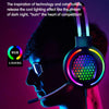FOREV G99 USB RGBHead-Mounted Wired Headset With Microphone, Style:, Standard Version (Colorful Light Black ), Standard Version  (Colorful Light Pink ), 7.1 Channel  (Colorful Light Black)