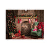 2.1m x 1.5m 3D Christmas Fireplace Studio Background Cloth, Christmas Fireplace