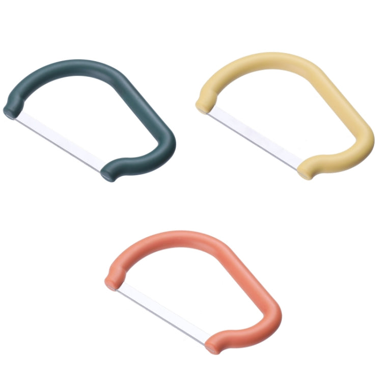 3 PCS Stainless Steel Banana Vegetable Slicer, Green, Yellow, Orange