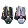 T-WOLF V9 8 Keys 3200 DPI Gaming Macro Definition Mechanical Wired Mouse, Black, Silver