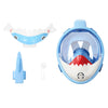 Cartoon Kids Full Dry Diving Mask Swimming Anti-Fog Snorkeling Mask, XS