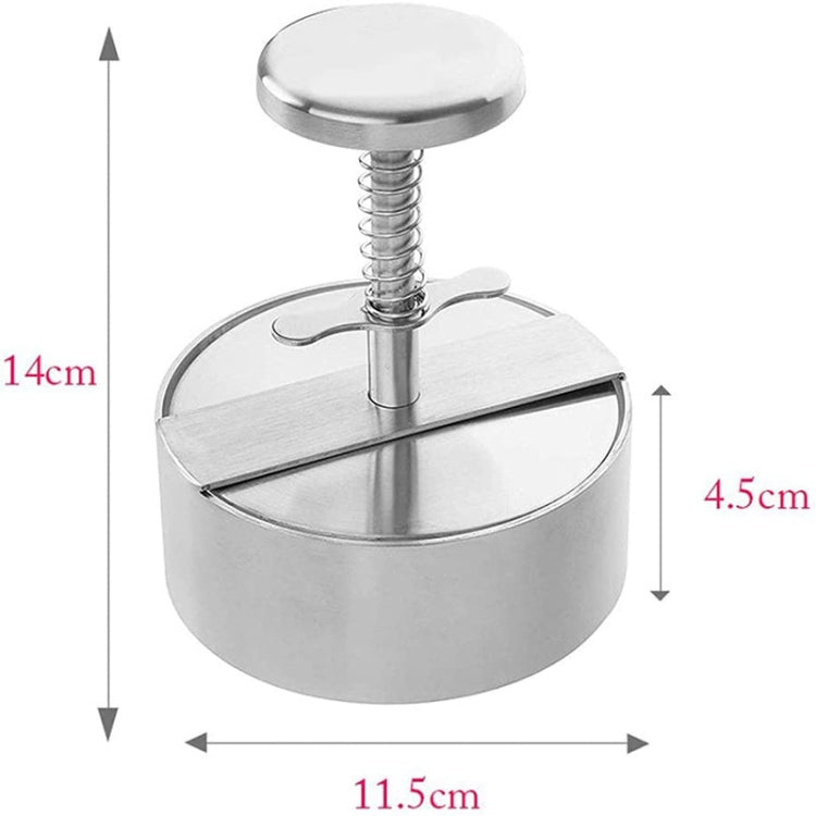 11.5cm Small Hamburg Pressed Meat 304 Stainless Steel Cake Press, 11.5cm Small