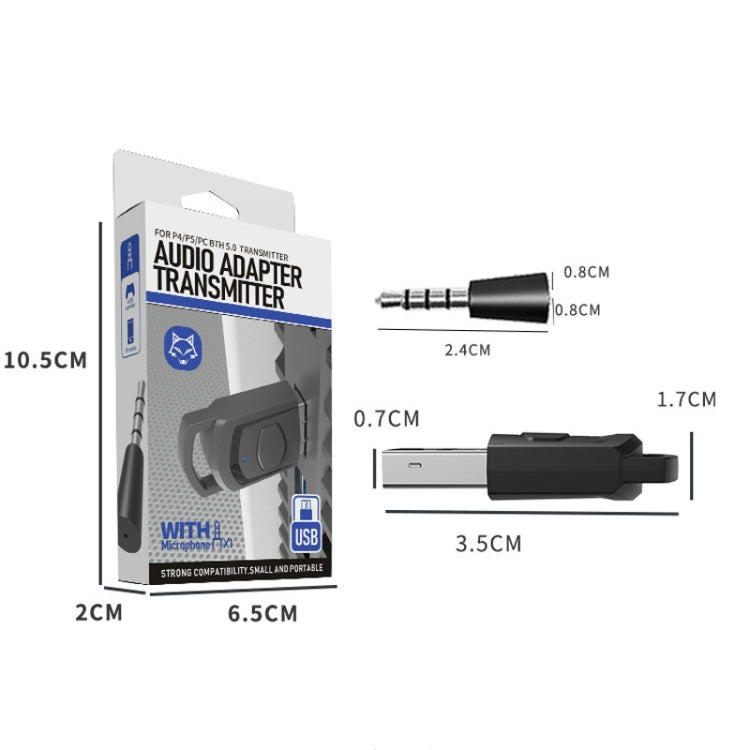 Bluetooth Audio Transmitter For PS5 / PS4 / PC