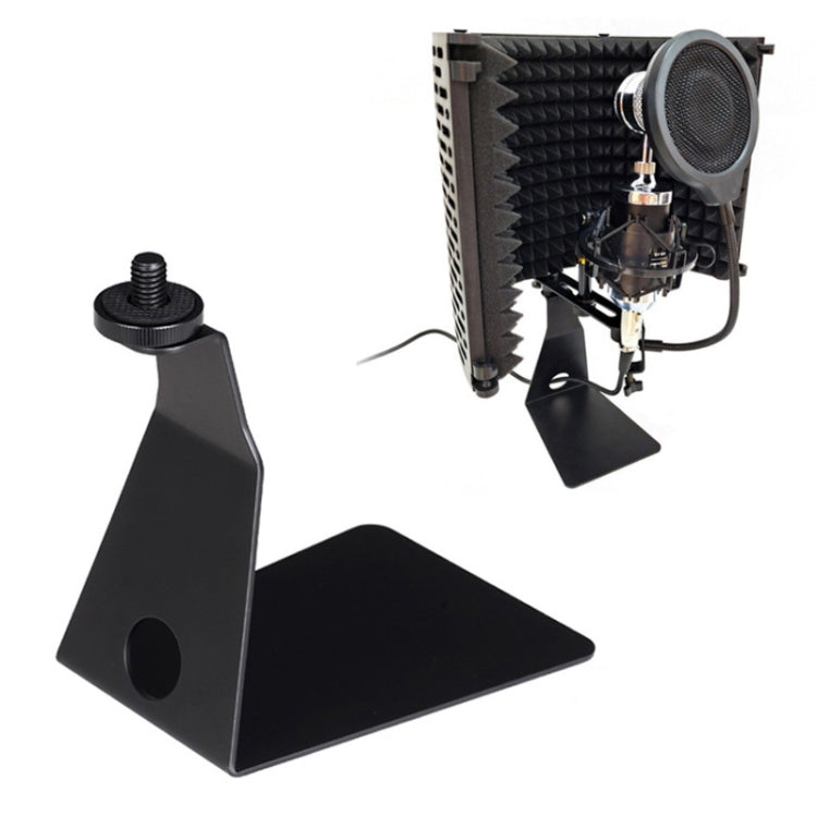 TEYUN L-Shaped Iron Triangle Metal Microphone Stand