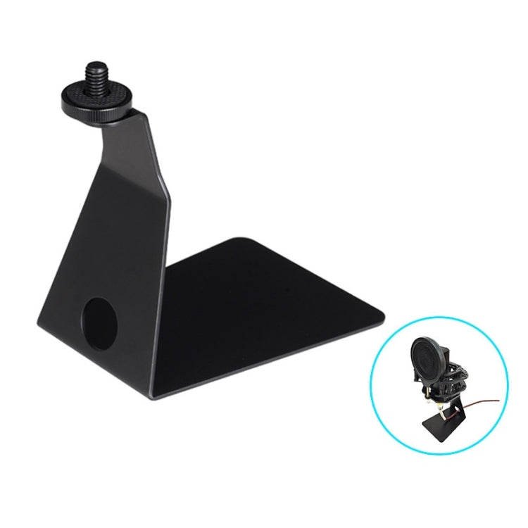 TEYUN L-Shaped Iron Triangle Metal Microphone Stand