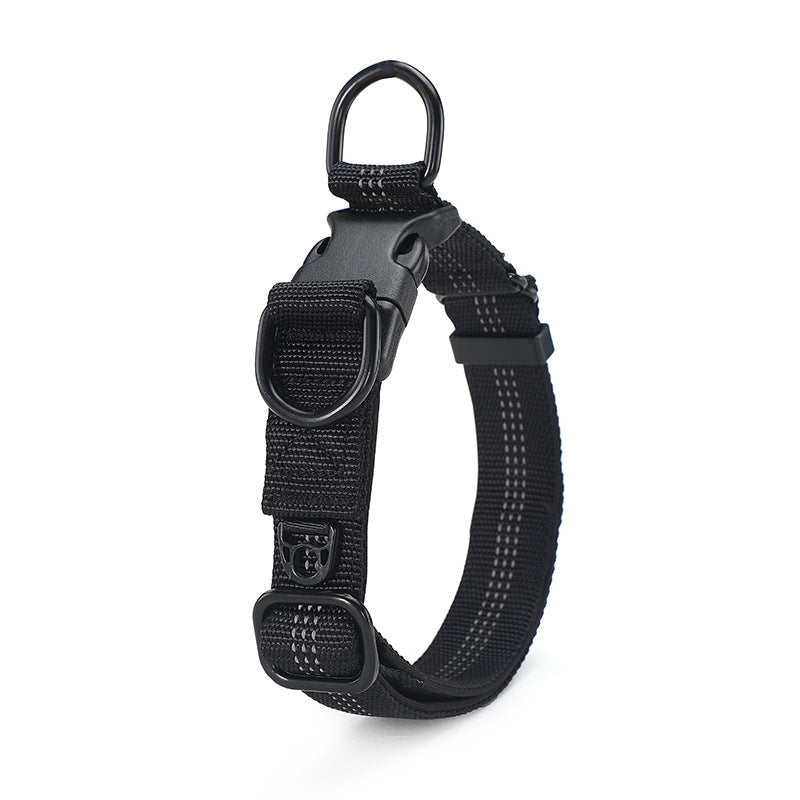 CW1100 Telescopic Dog Collar, Specification: XL 35-55cm(Black)