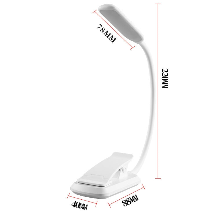8027-1  9 LEDs Reading Lamp Music Score Clip Light, White, Black